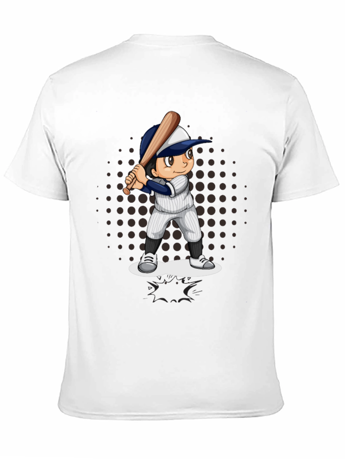 Baseball Cartoon Graphic T-Shirt