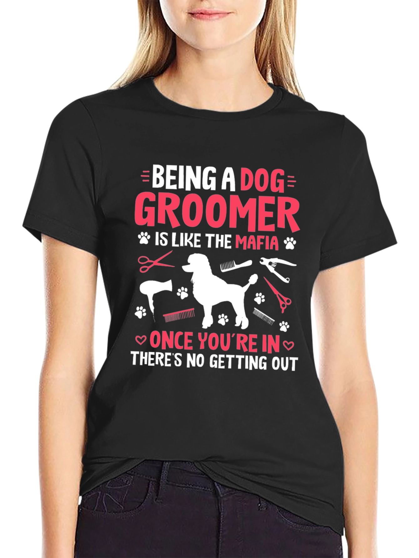 Dog Groomer Mafia T-Shirt - Grooming Humor Tee