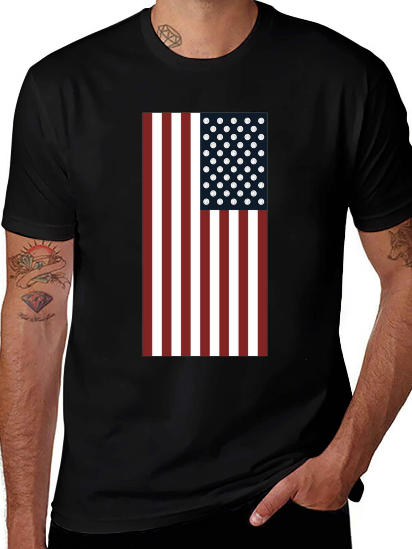 American Flag Graphic Tee - Patriotic Style