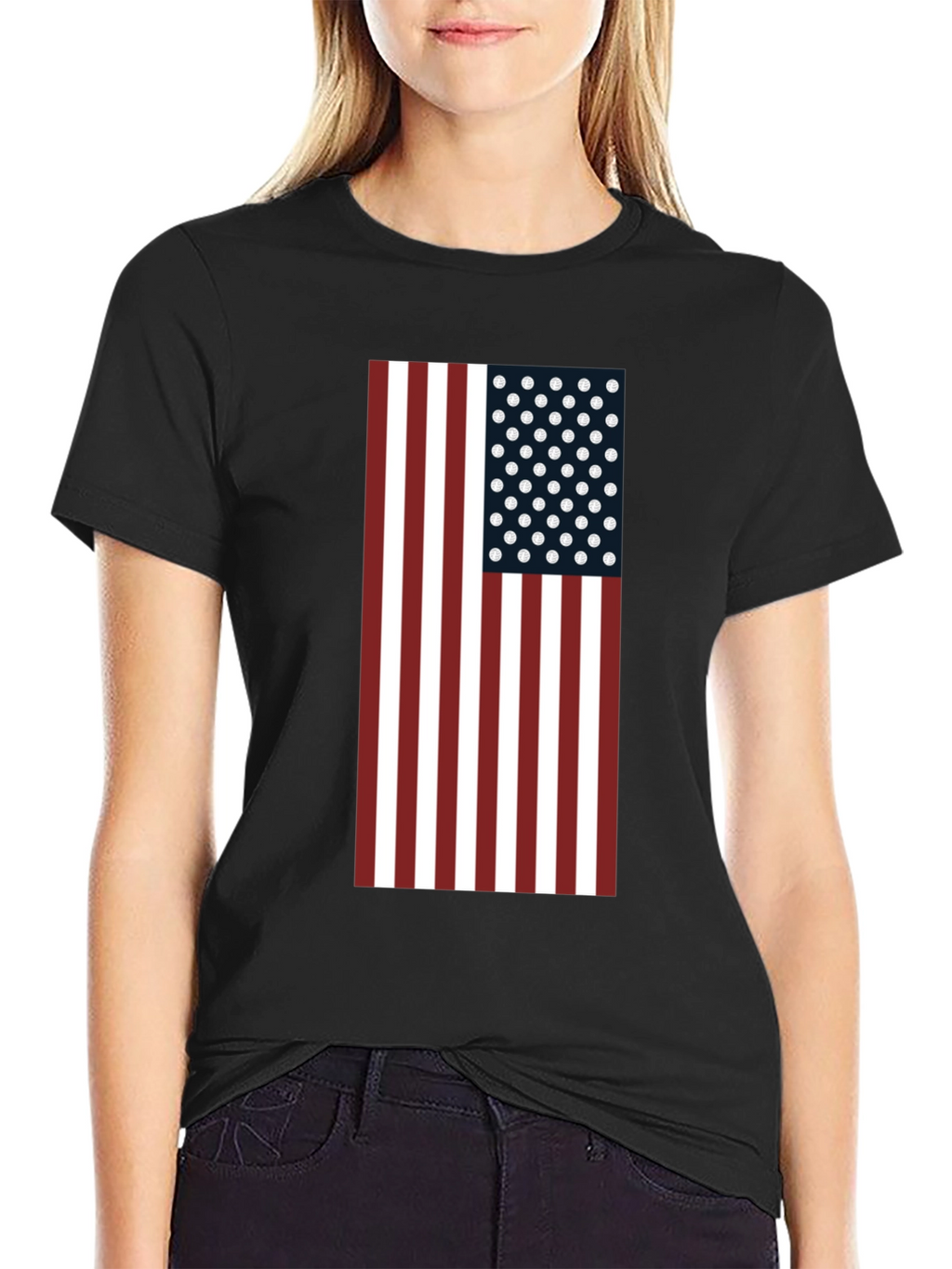 American Flag Graphic Tee - Patriotic Style