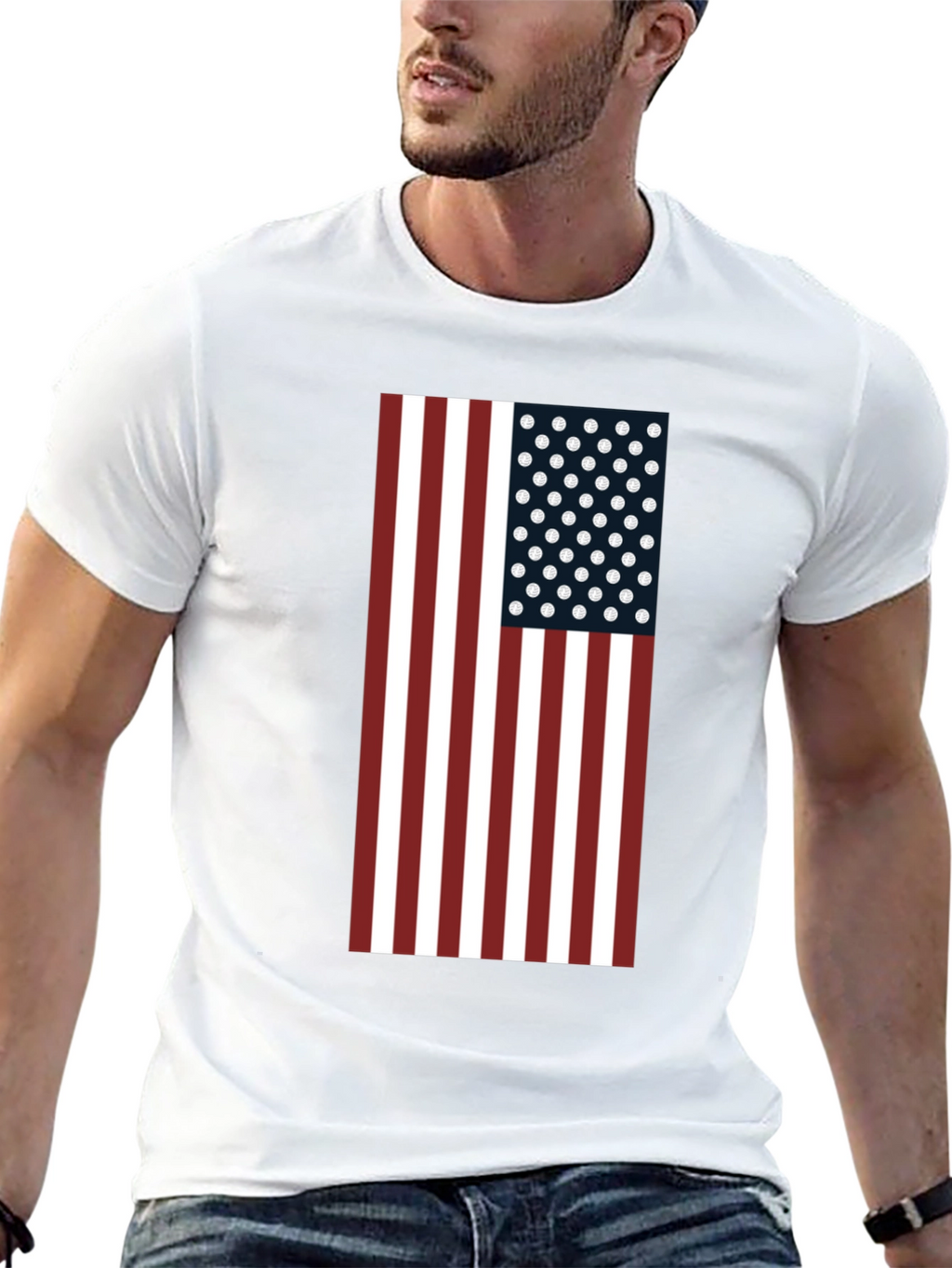 American Flag Graphic Tee - Patriotic Style