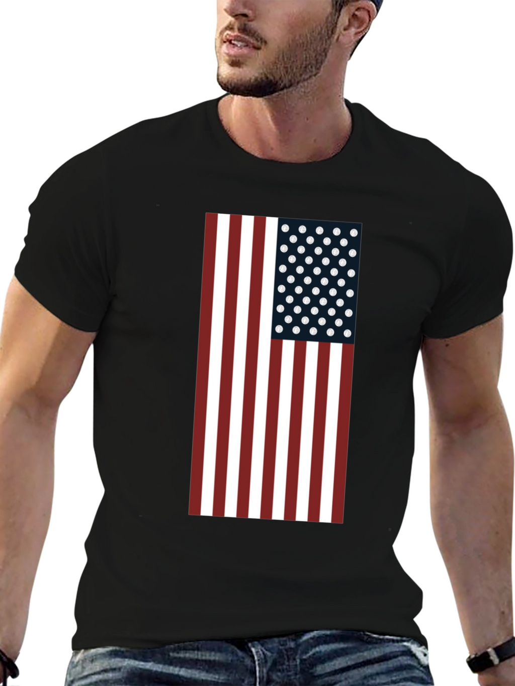 American Flag Graphic Tee - Patriotic Style