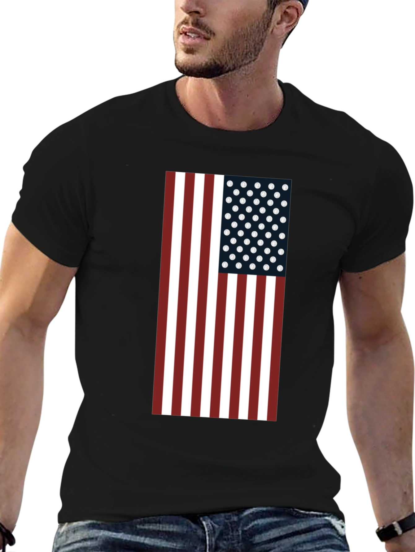 American Flag Graphic Tee - Patriotic Style