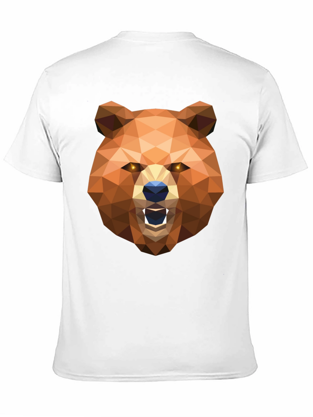 Geometric Bear Head Graphic T-Shirt