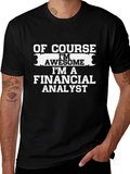 Funny Financial Analyst Black T-Shirt