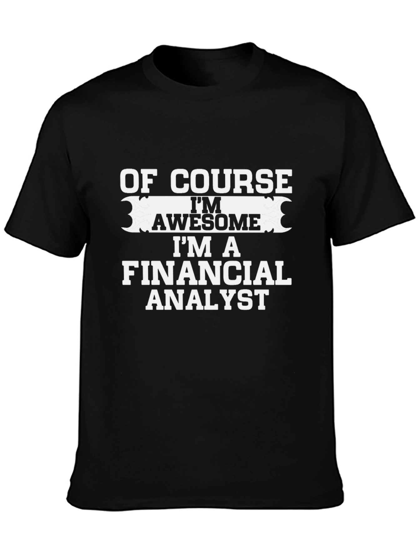 Funny Financial Analyst Black T-Shirt