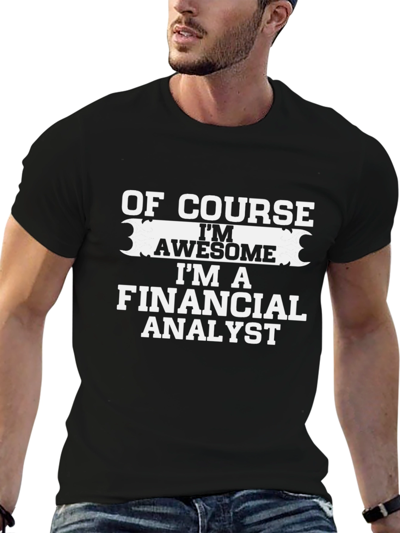 Funny Financial Analyst Black T-Shirt