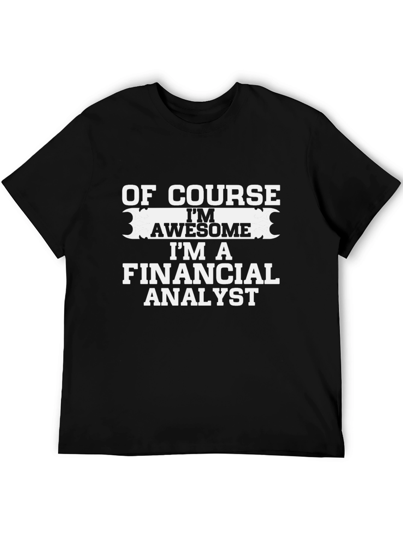 Funny Financial Analyst Black T-Shirt