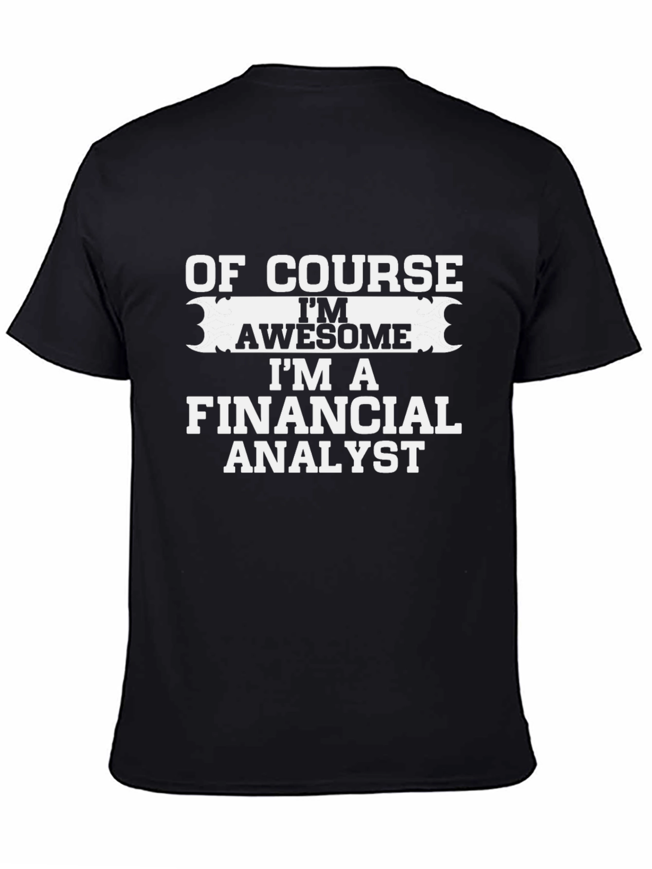 Funny Financial Analyst Black T-Shirt