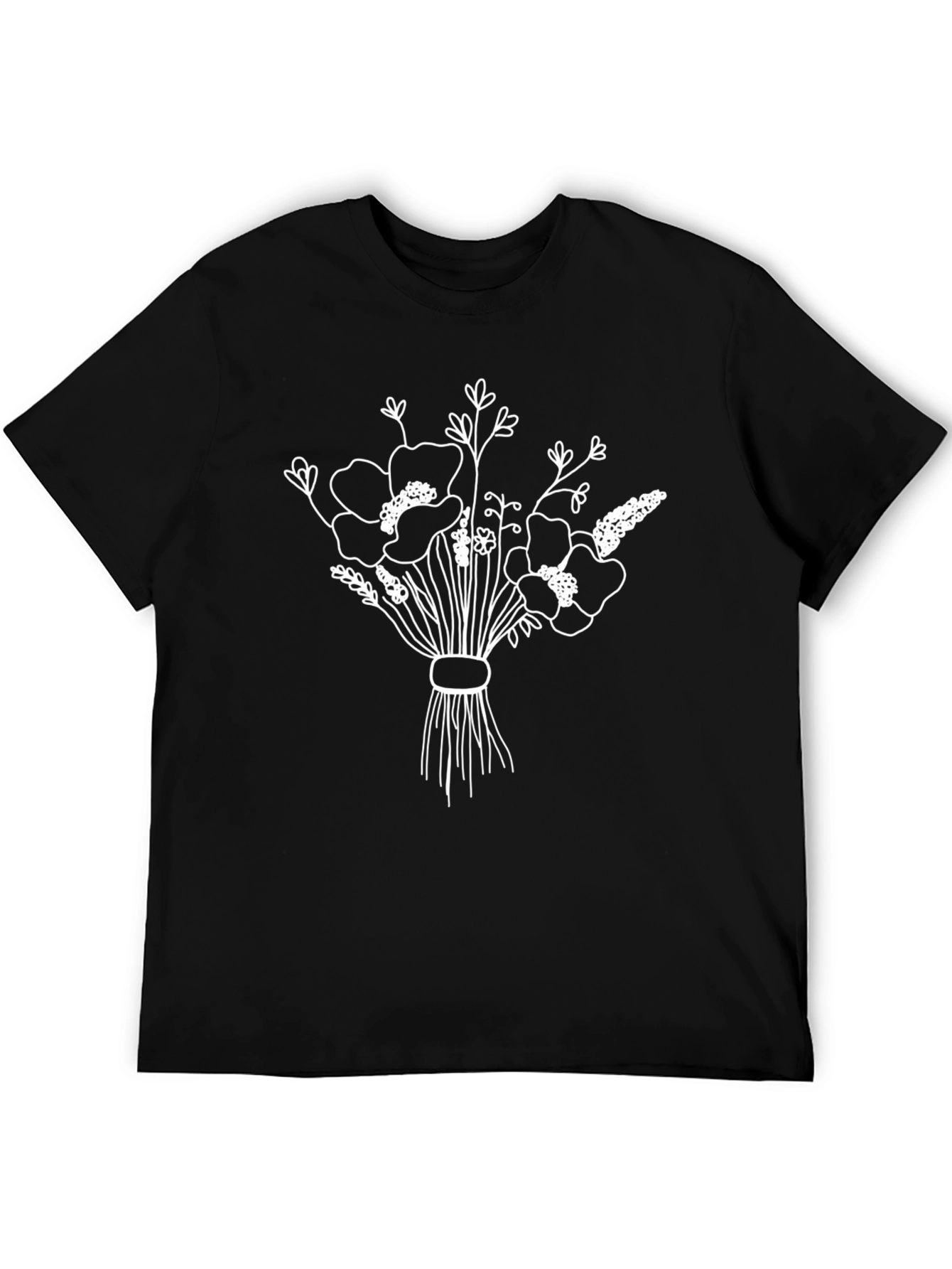 Floral Bouquet Graphic Tee - Stylish & Unique