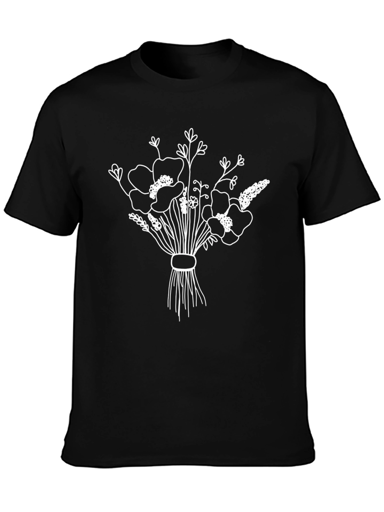 Floral Bouquet Graphic Tee - Stylish & Unique