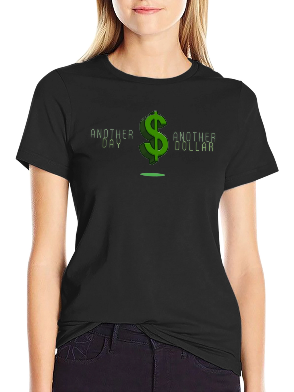 Another Day Another Dollar Black Graphic Tee