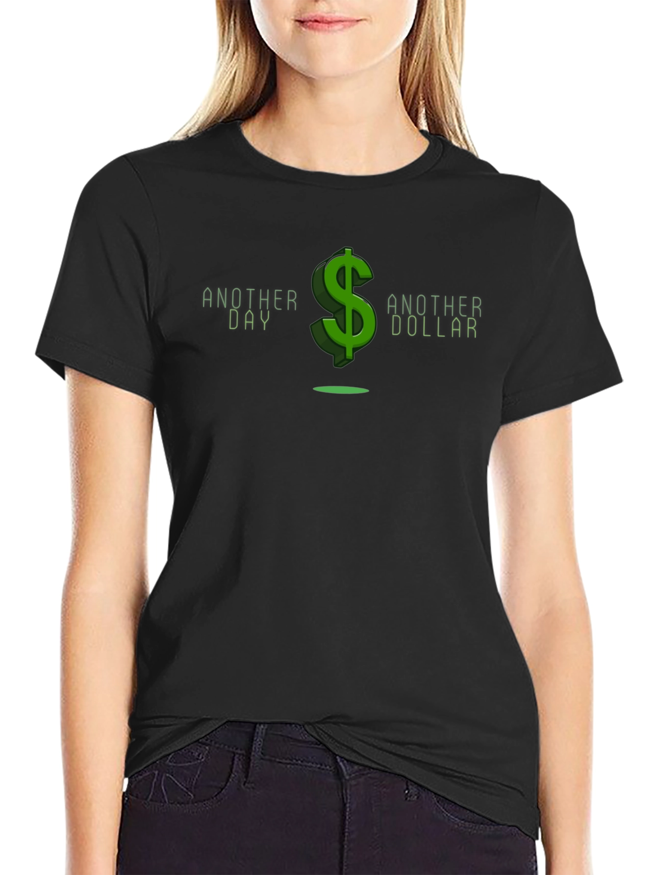 Another Day Another Dollar Black Graphic Tee