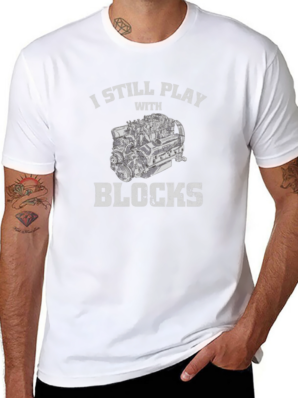 I Still Play With Blocks Graphic Tee