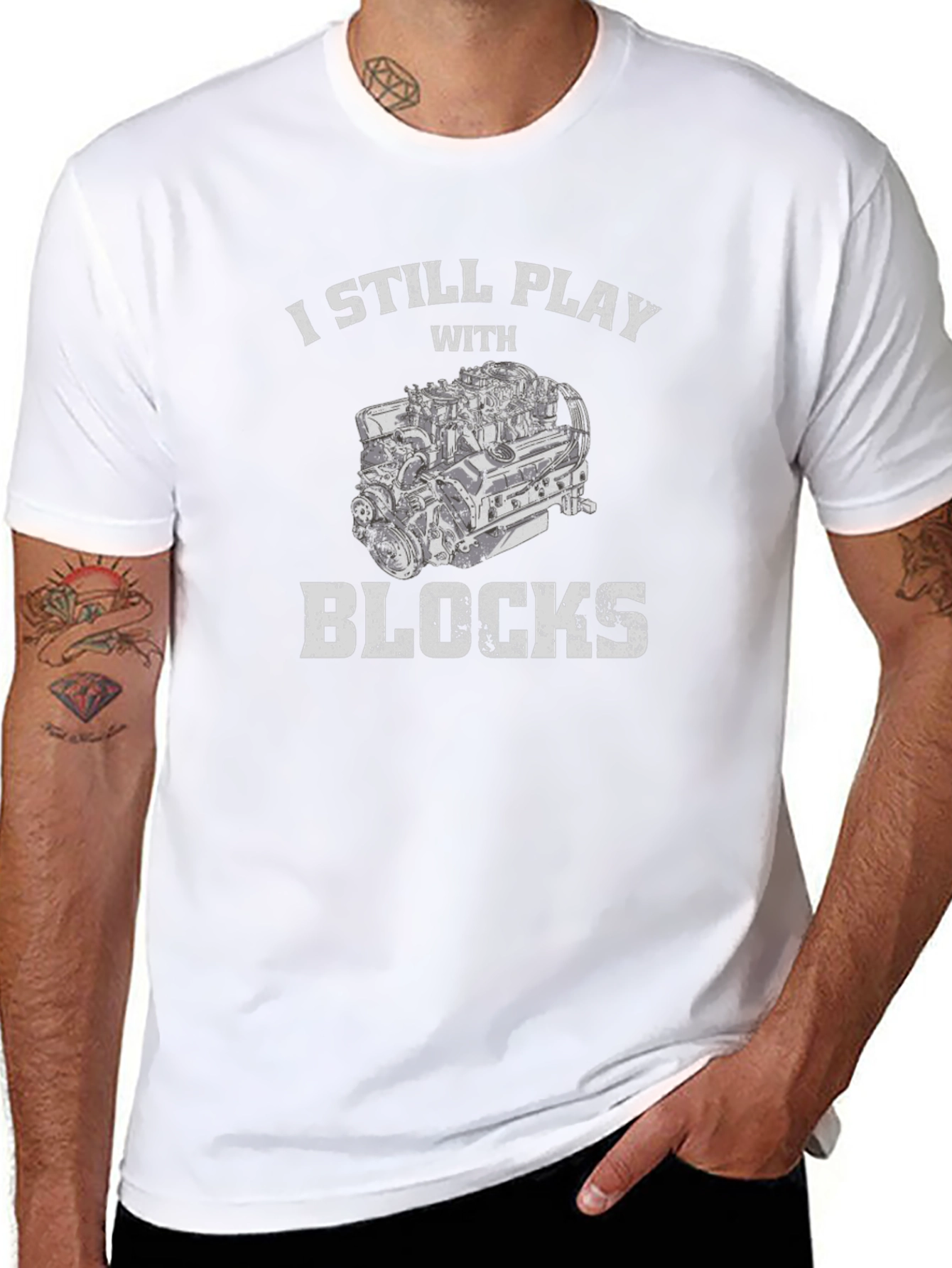 I Still Play With Blocks Graphic Tee