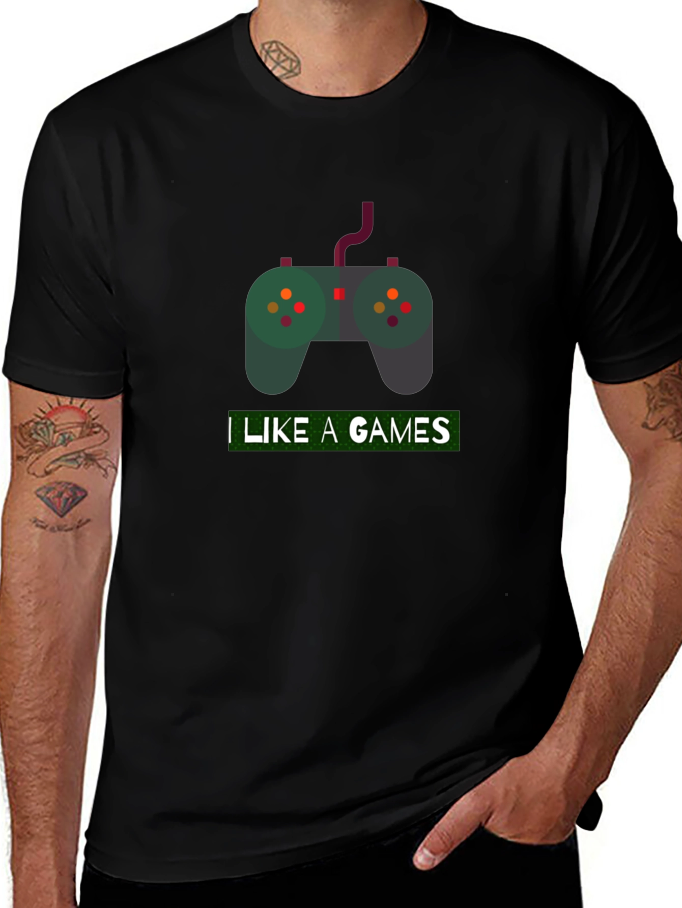 Gamer T-Shirt - I Like A Games - Controller Design