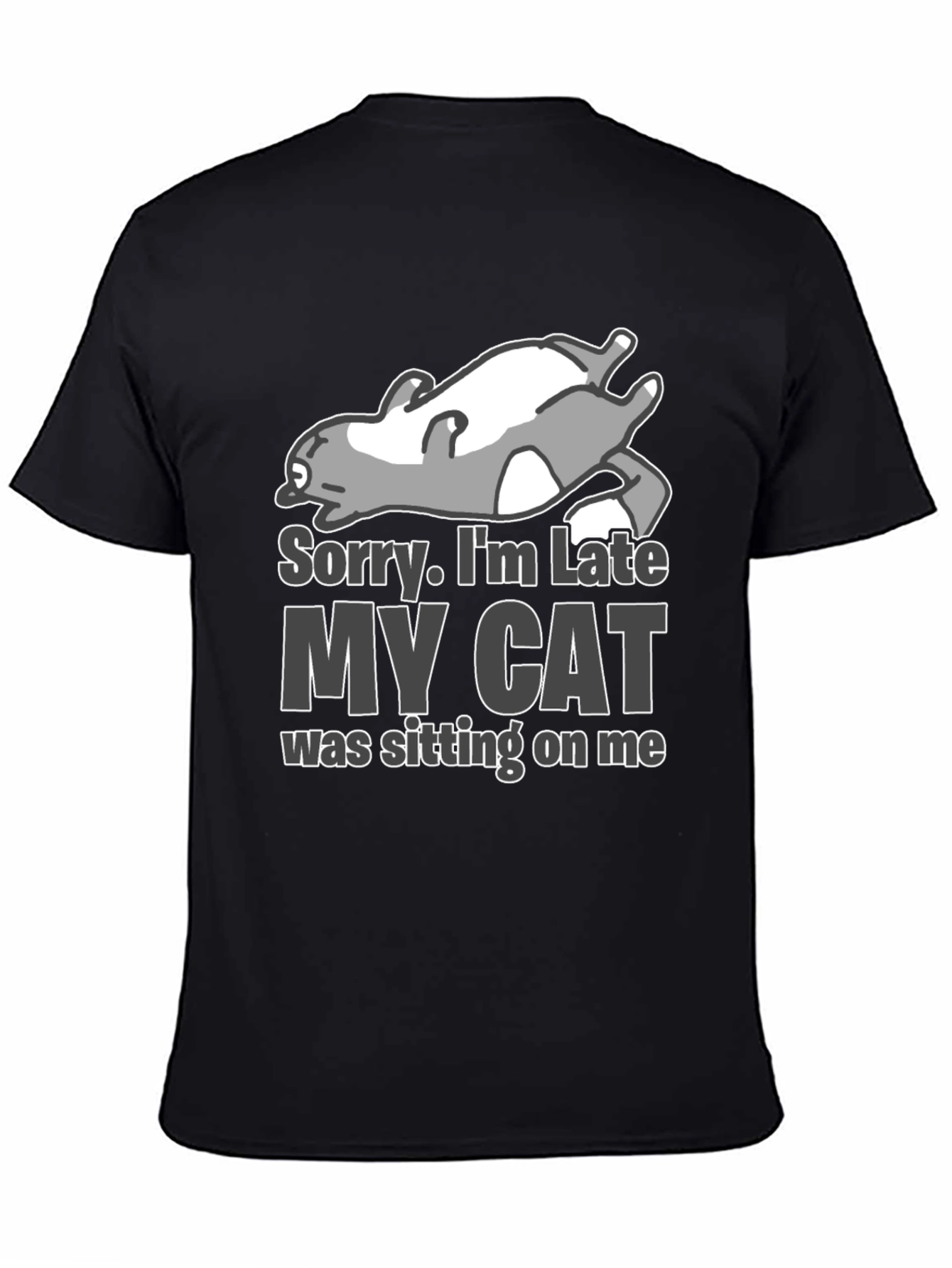 Funny My Cat Was Sitting On Me T-Shirt