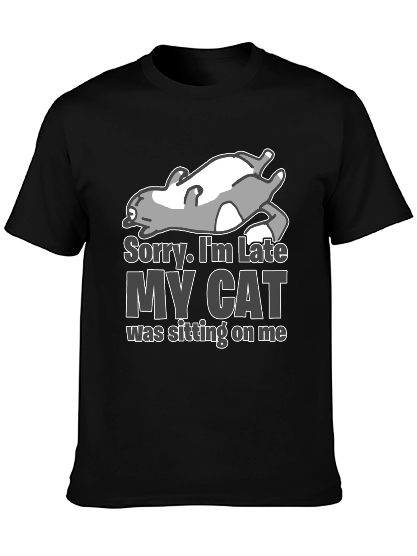 Funny My Cat Was Sitting On Me T-Shirt