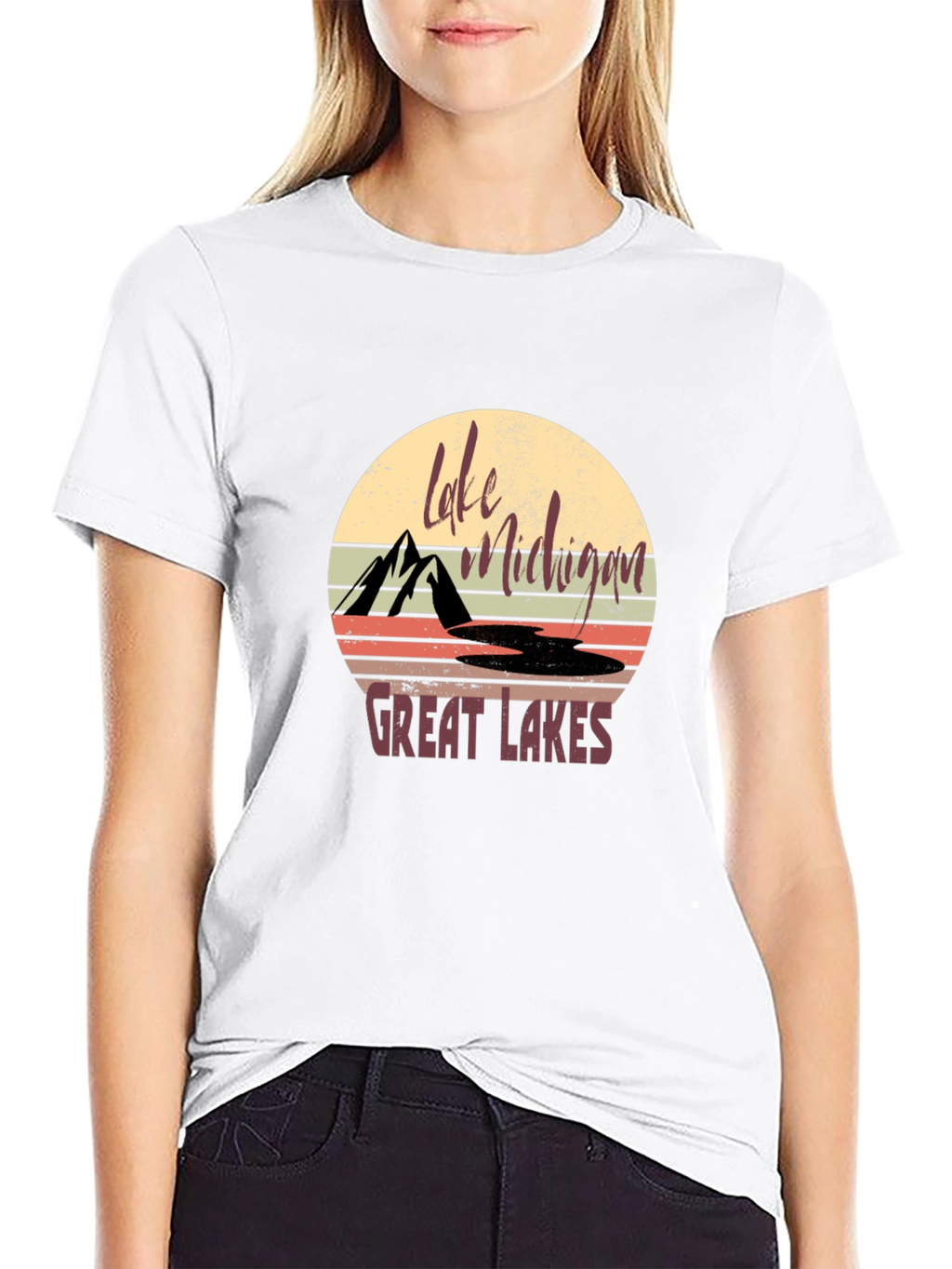 Lake Michigan Great Lakes Graphic Tee