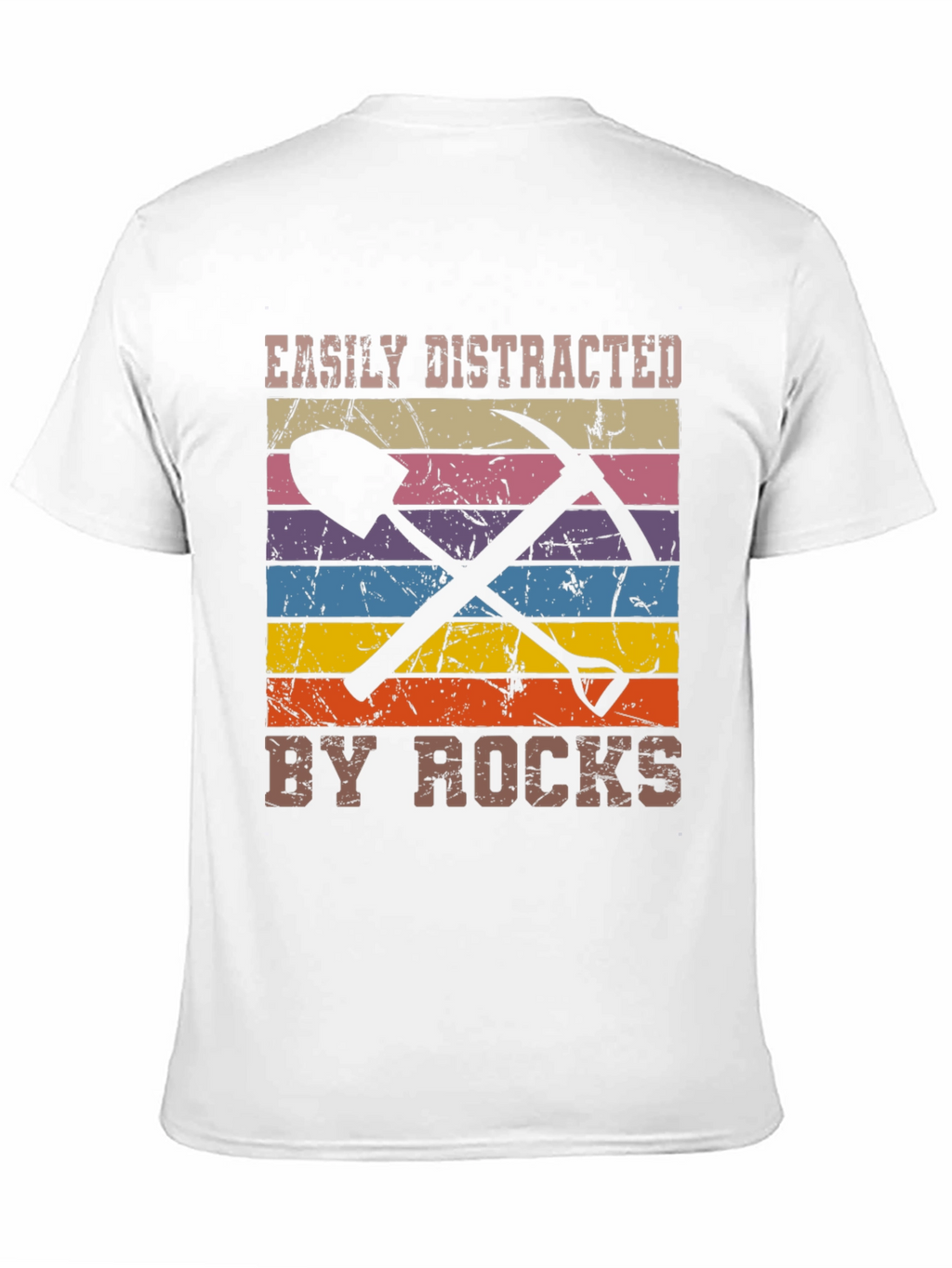 Easily Distracted by Rocks Black Graphic Tee