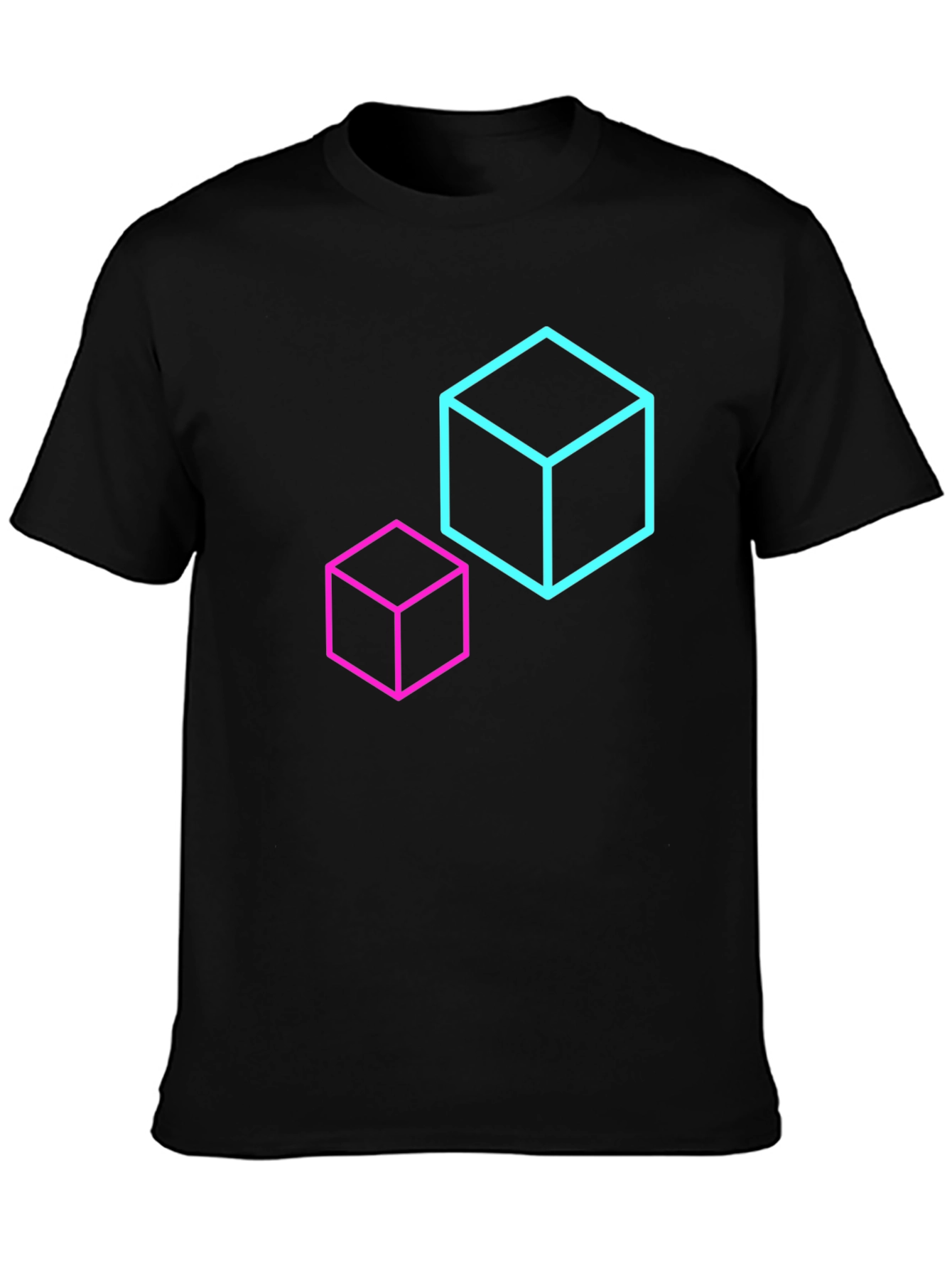 Geometric Cube T-Shirt - Modern Design