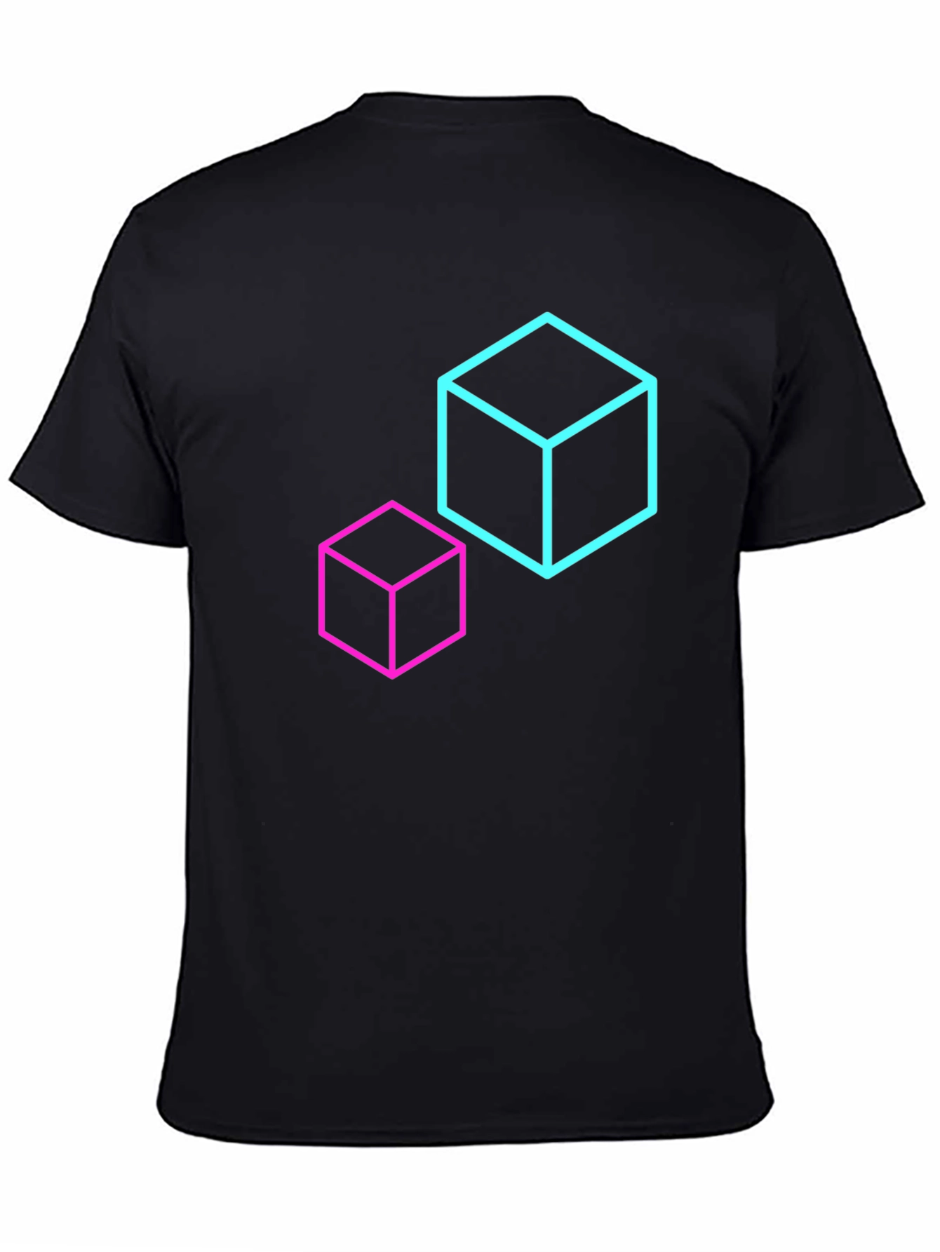 Geometric Cube T-Shirt - Modern Design