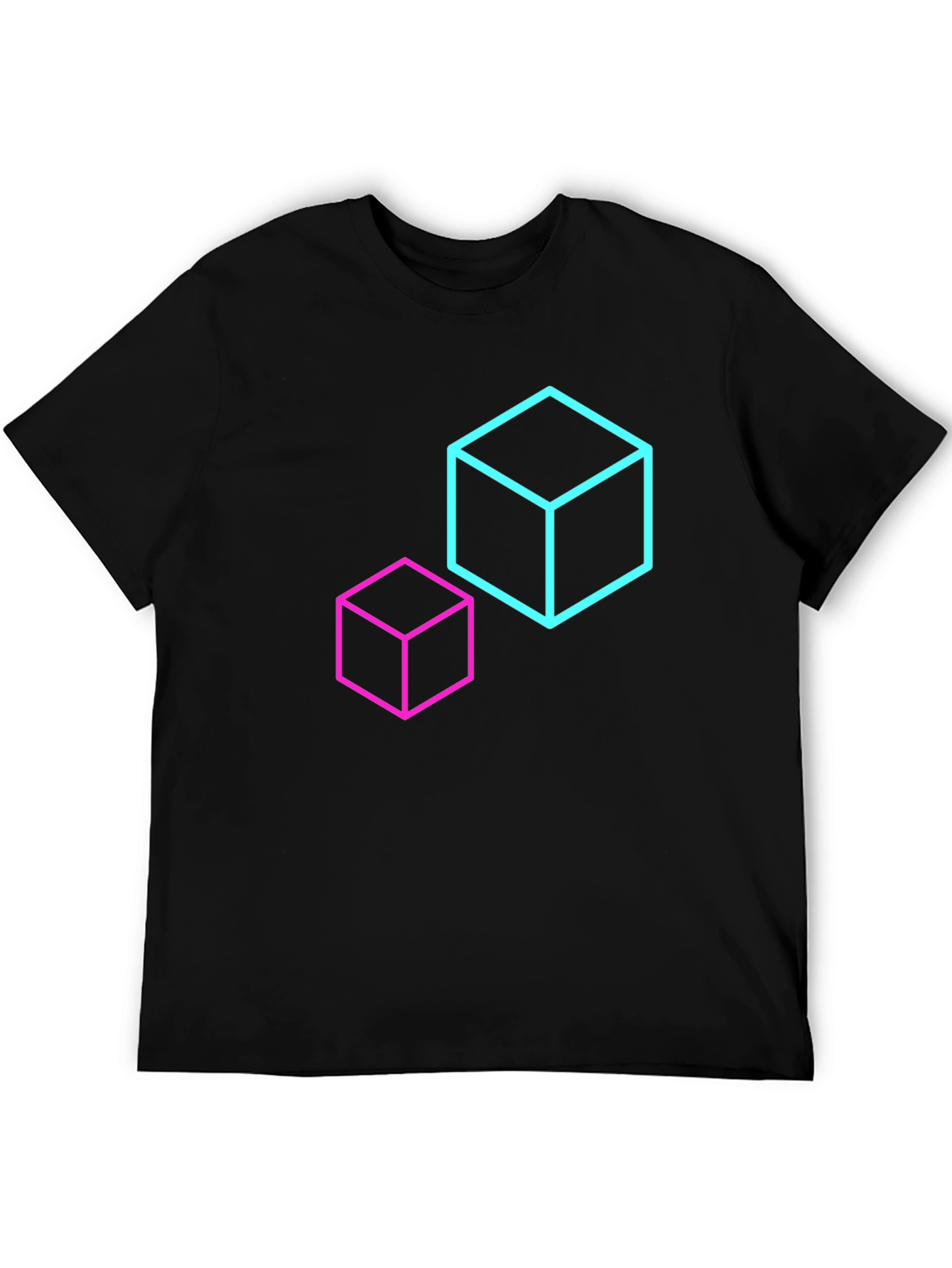 Geometric Cube T-Shirt - Modern Design