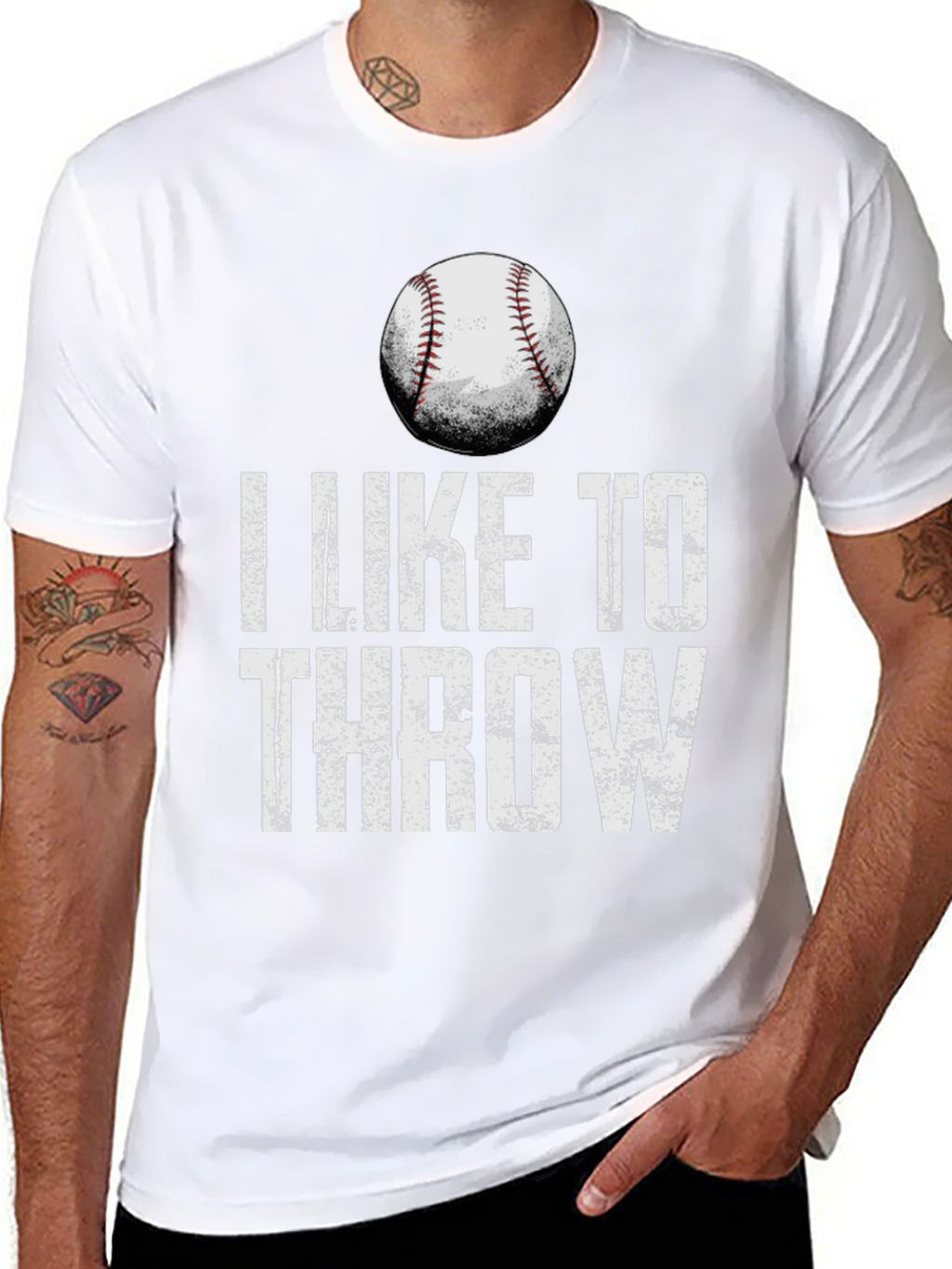 I Like to Throw Baseball Graphic Tee