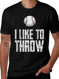 I Like to Throw Baseball Graphic Tee