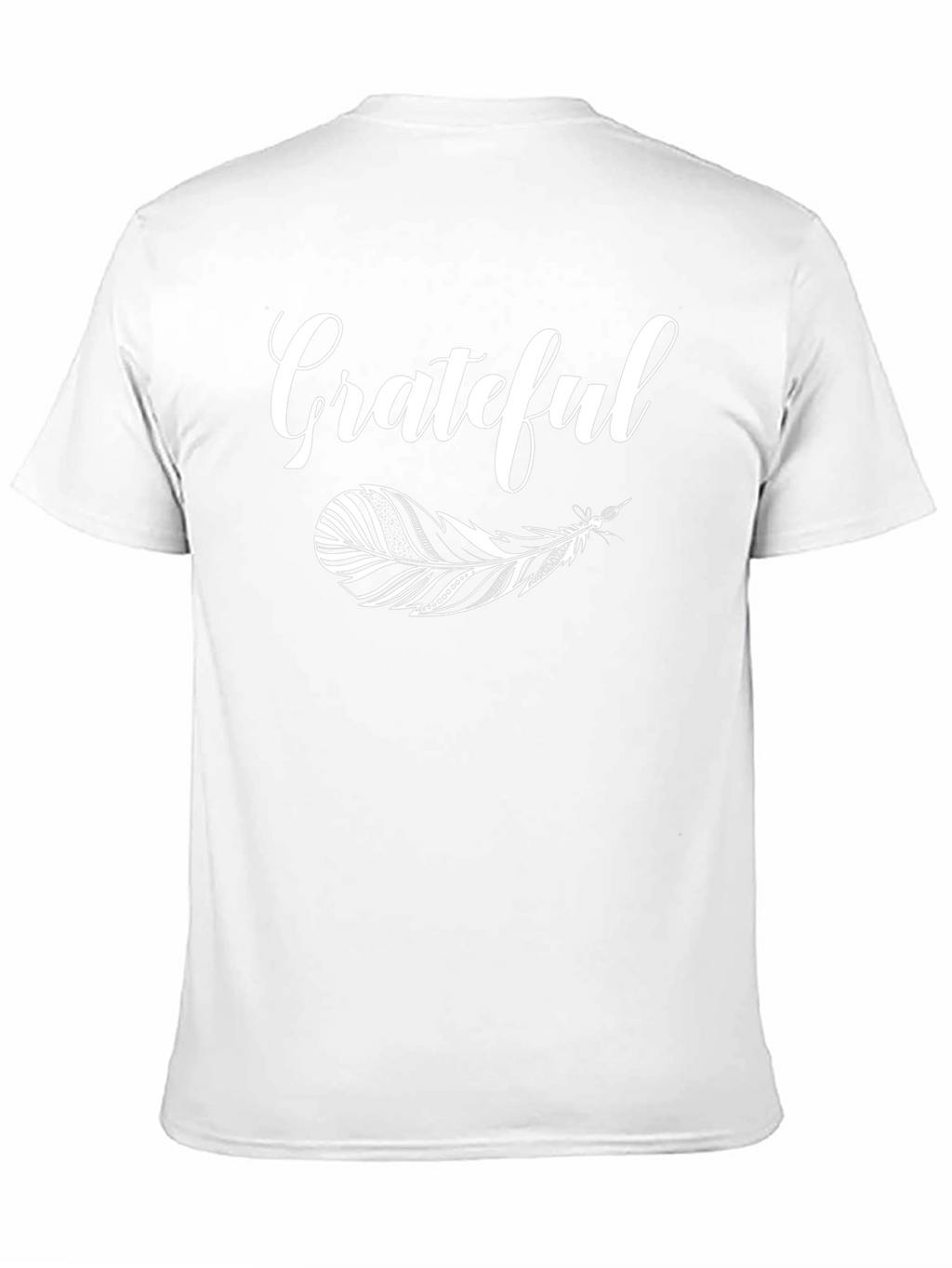 Grateful Feather Graphic T-Shirt - Black