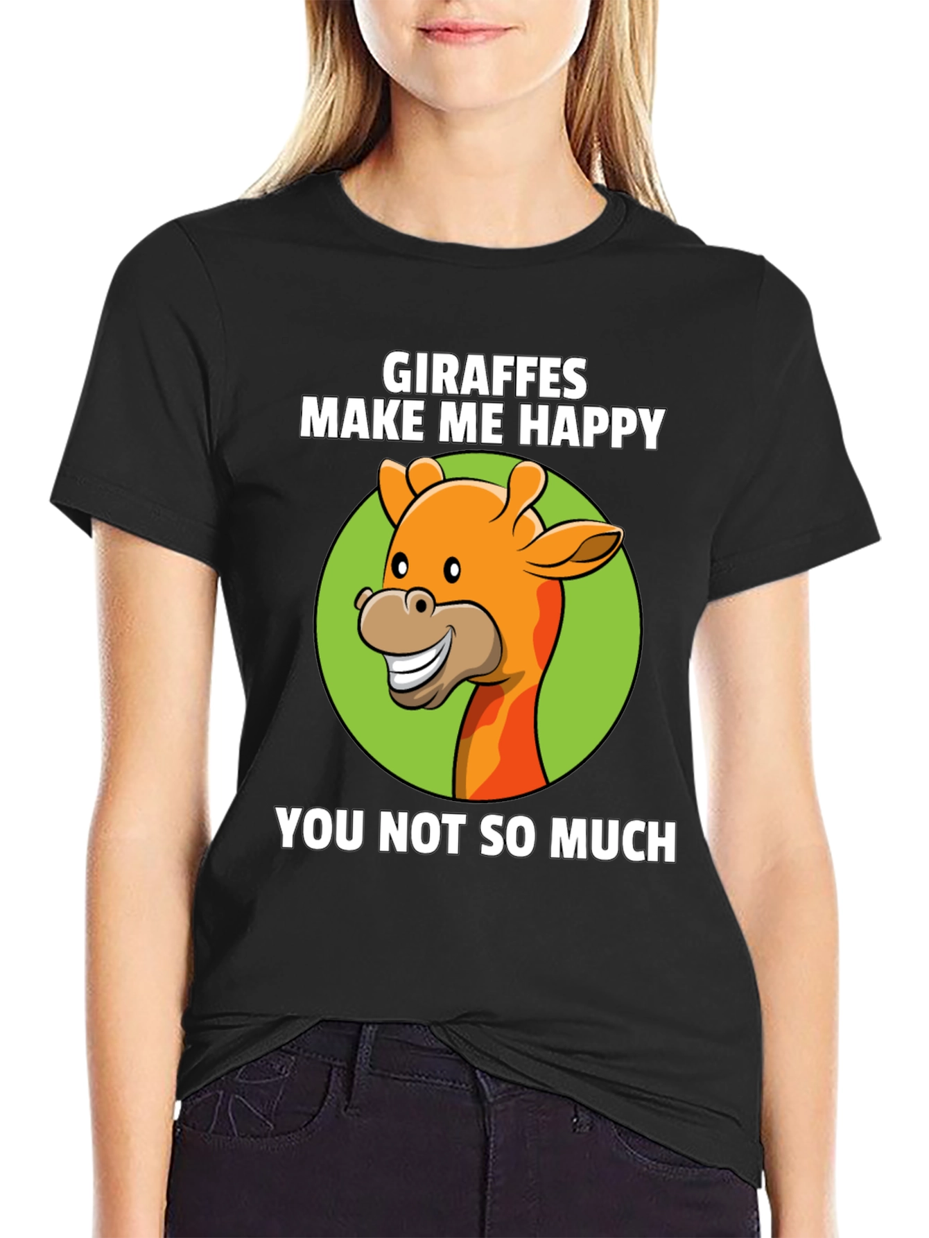 Giraffe Humor Graphic Tee - Funny Animal Lover T-Shirt