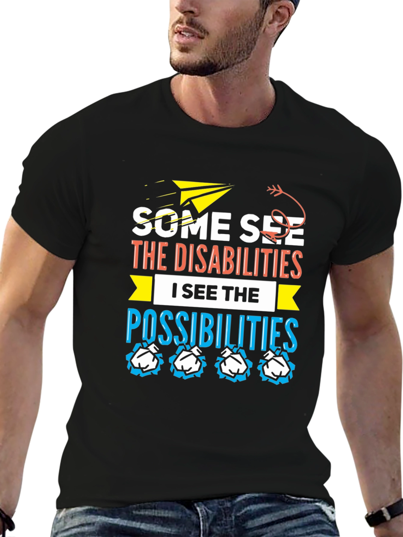 Inspirational Disability Awareness Graphic T-Shirt