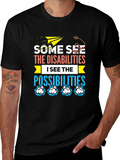 Inspirational Disability Awareness Graphic T-Shirt