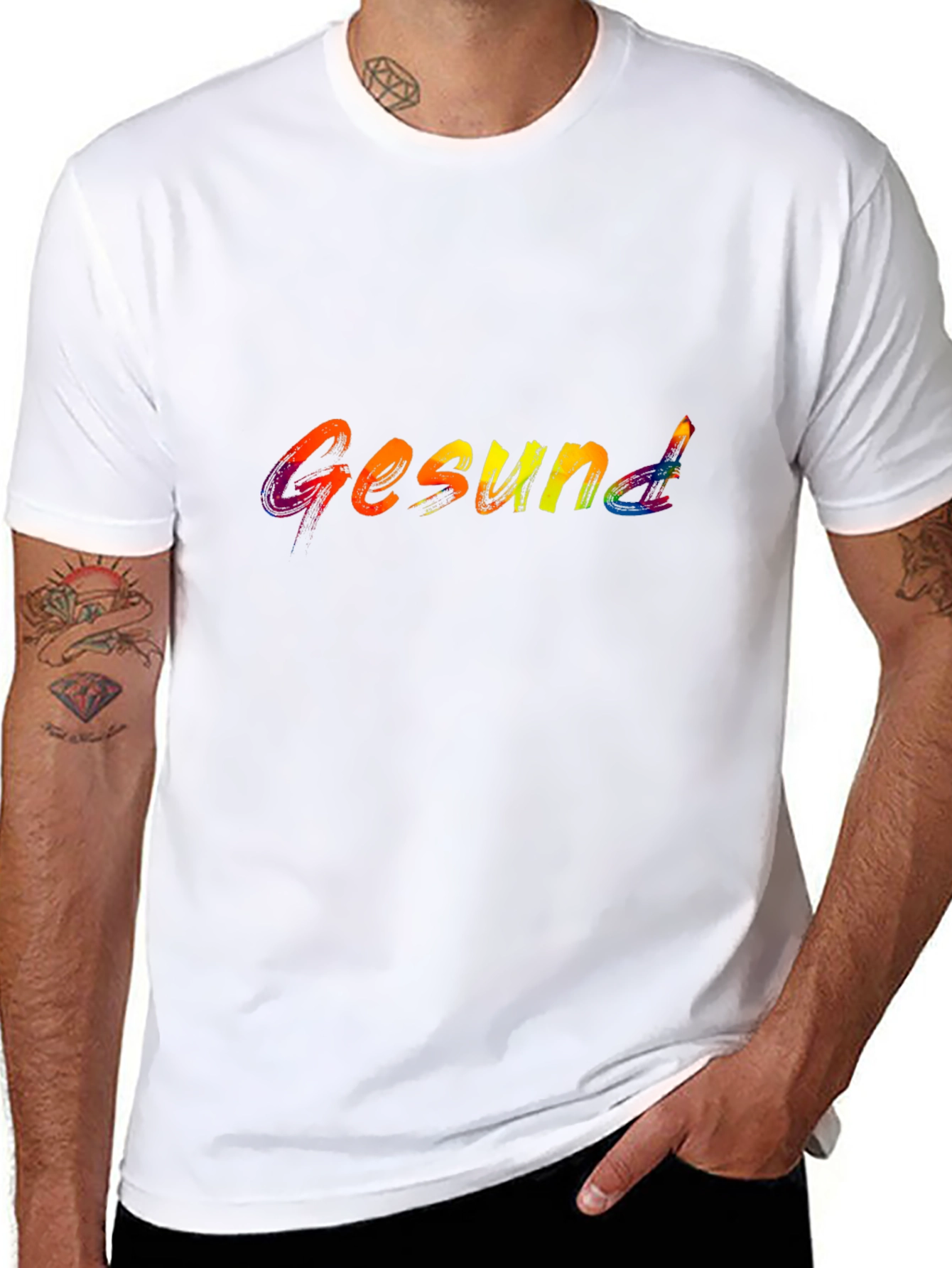 Gesund Rainbow T-Shirt - Healthy & Stylish