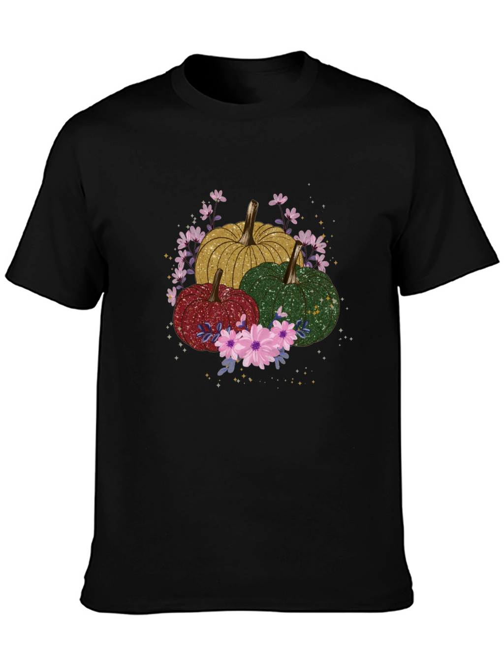 Fall Pumpkins & Flowers Graphic Tee