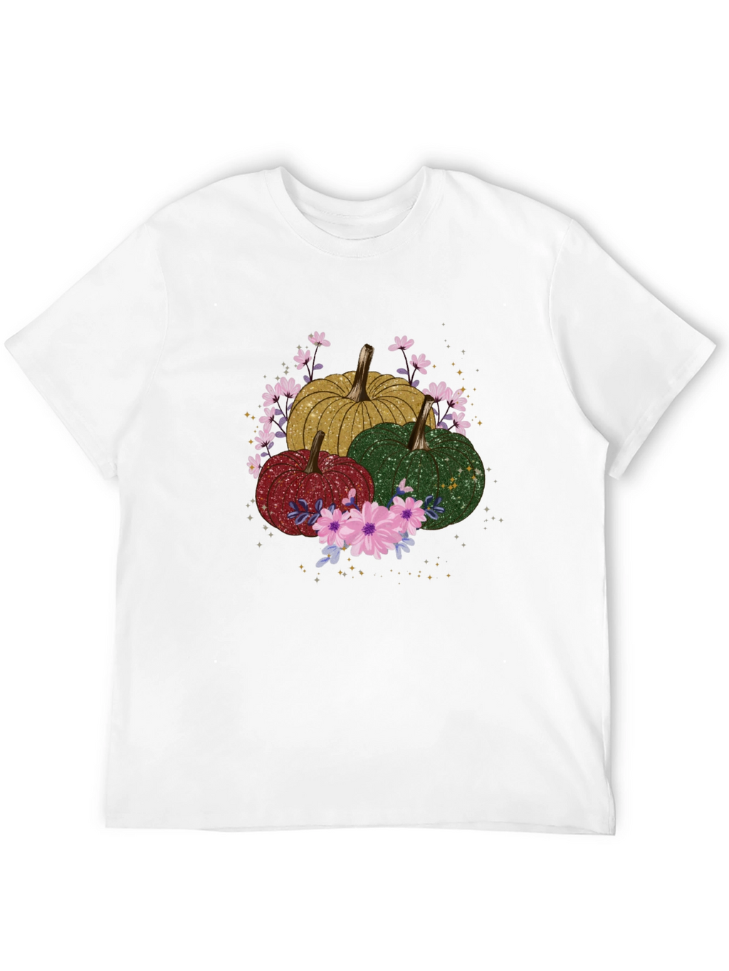 Fall Pumpkins & Flowers Graphic Tee