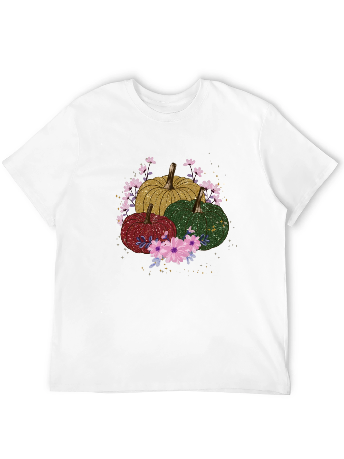 Fall Pumpkins & Flowers Graphic Tee