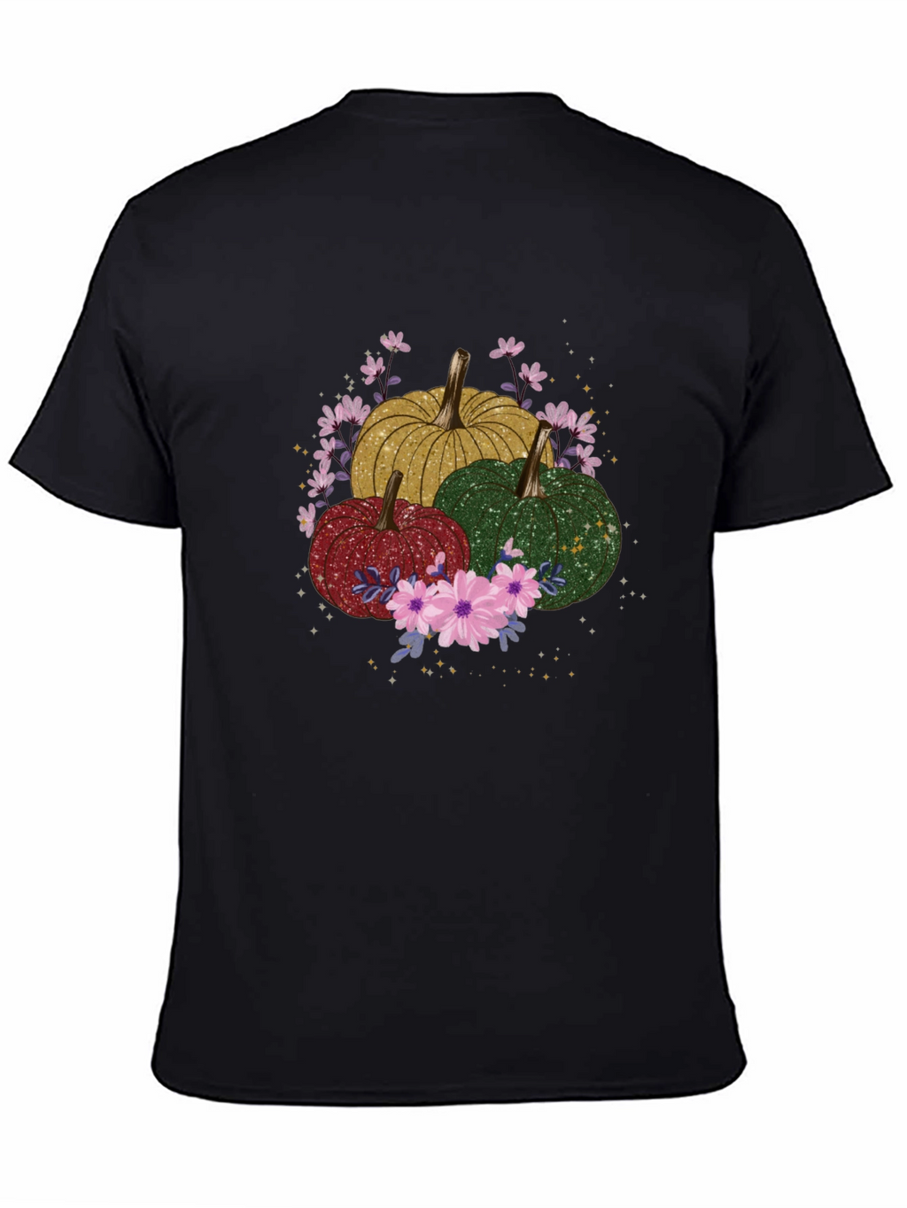 Fall Pumpkins & Flowers Graphic Tee