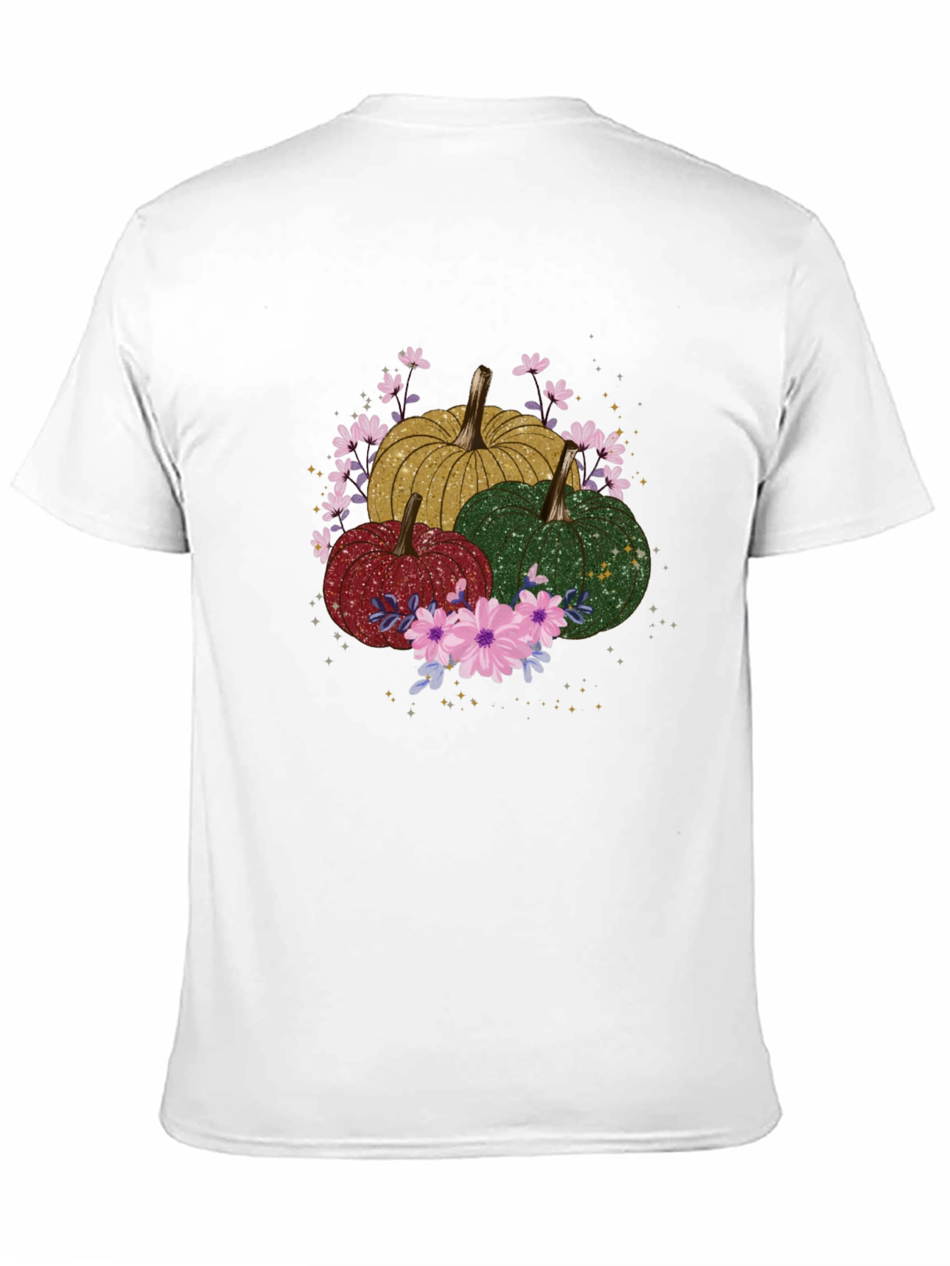 Fall Pumpkins & Flowers Graphic Tee