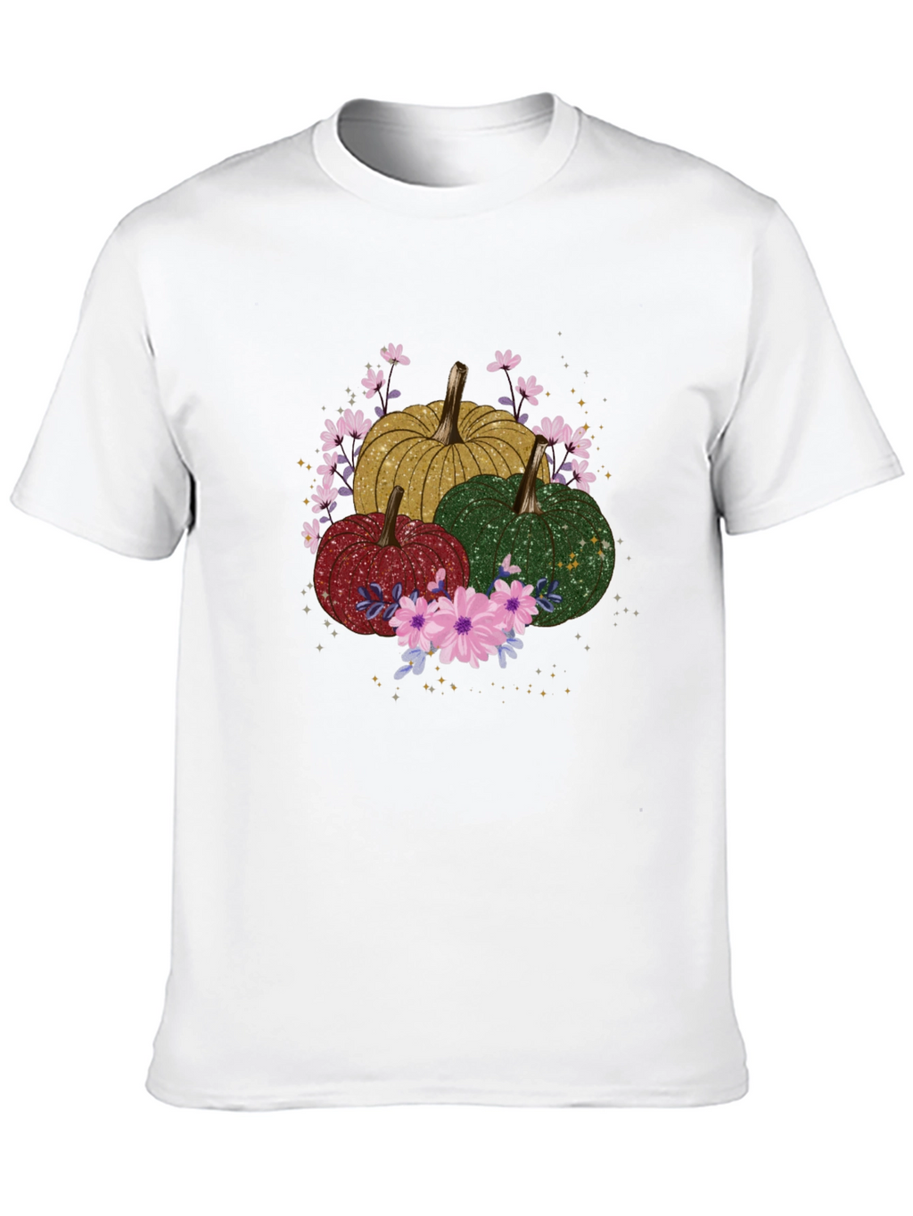 Fall Pumpkins & Flowers Graphic Tee