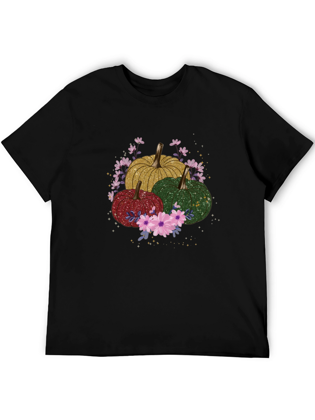 Fall Pumpkins & Flowers Graphic Tee
