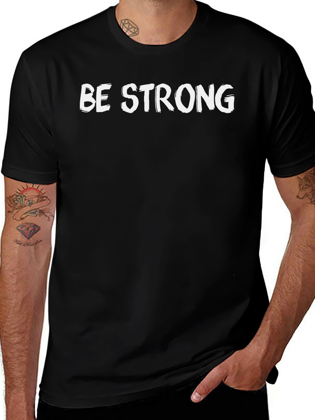 Be Strong Black T-Shirt