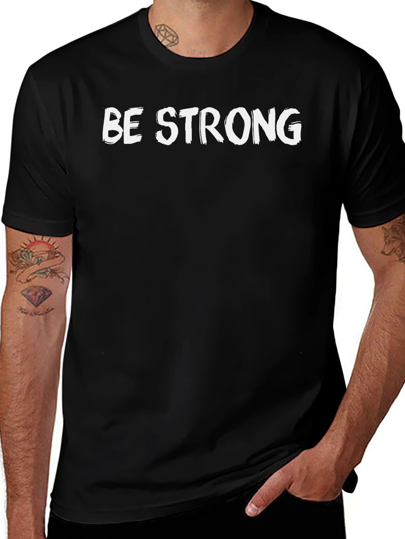 Be Strong Black T-Shirt