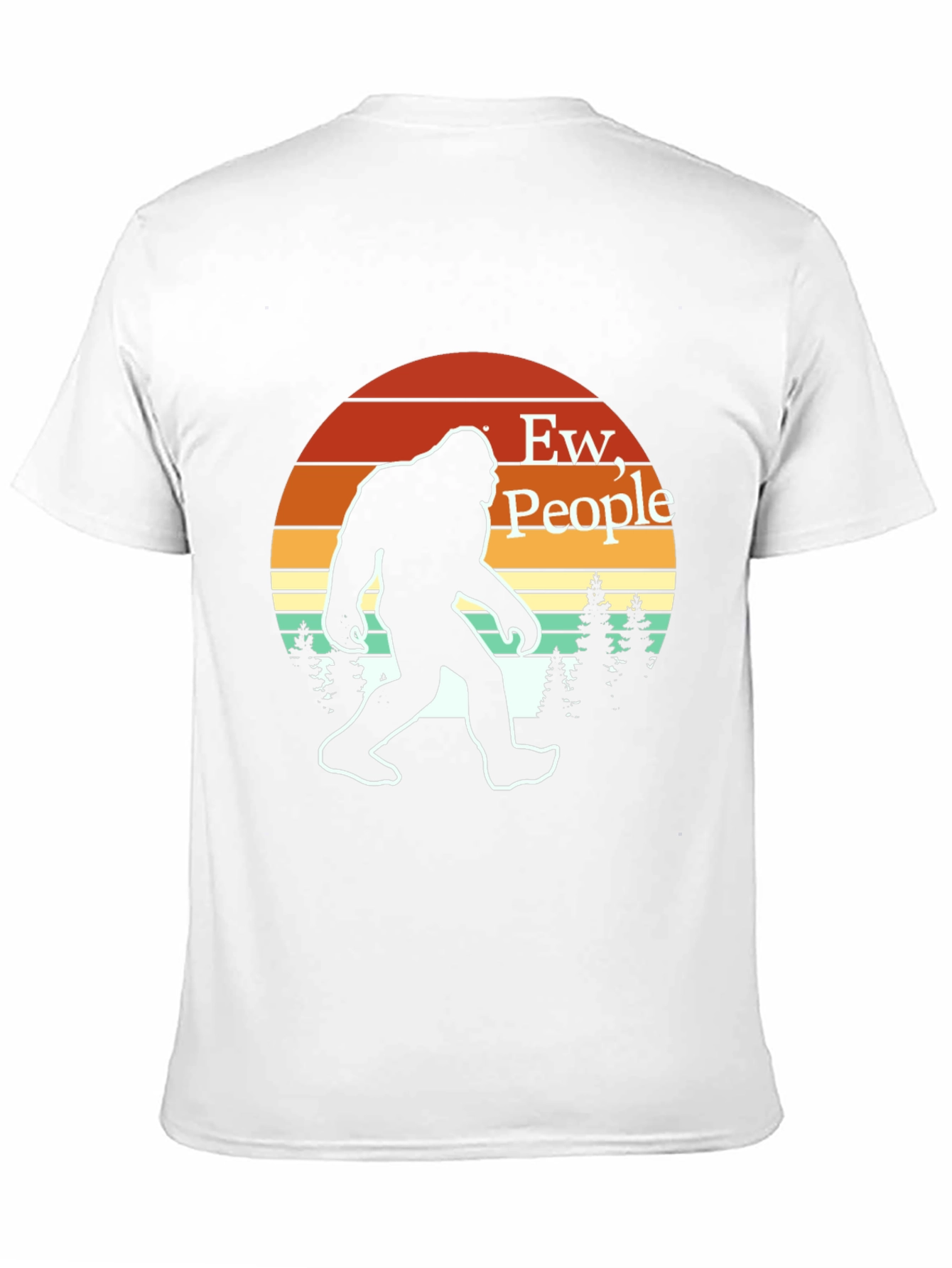 Ew People Bigfoot T-Shirt Retro Sasquatch Tee