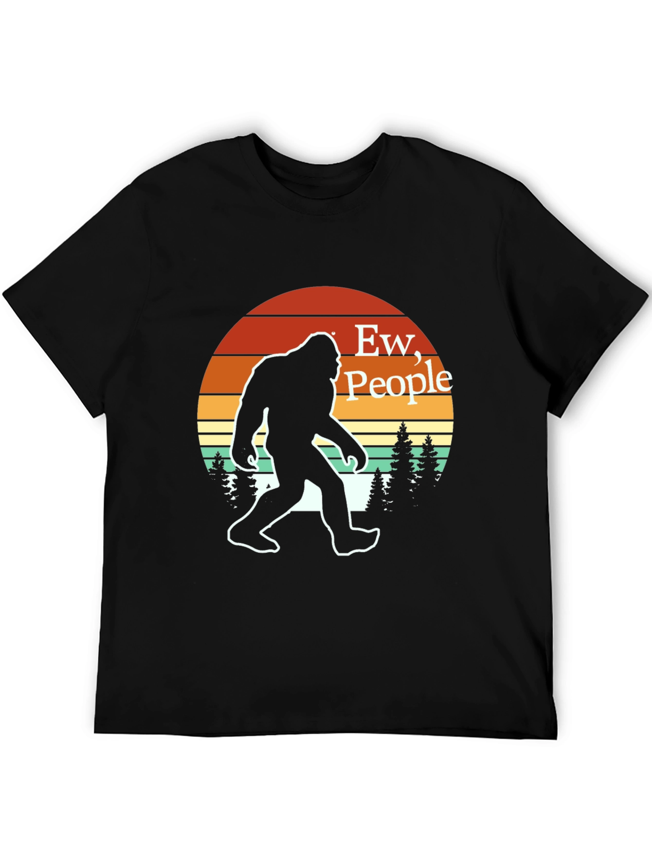 Ew People Bigfoot T-Shirt Retro Sasquatch Tee