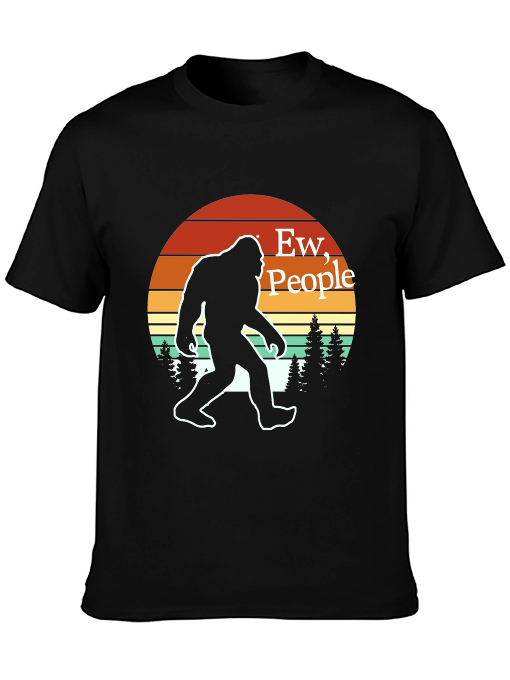 Ew People Bigfoot T-Shirt Retro Sasquatch Tee
