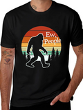 Ew People Bigfoot T-Shirt Retro Sasquatch Tee