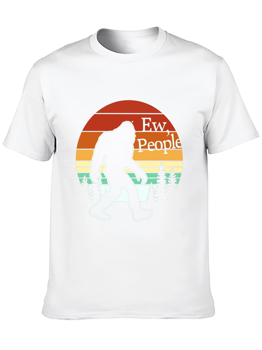 Ew People Bigfoot T-Shirt Retro Sasquatch Tee