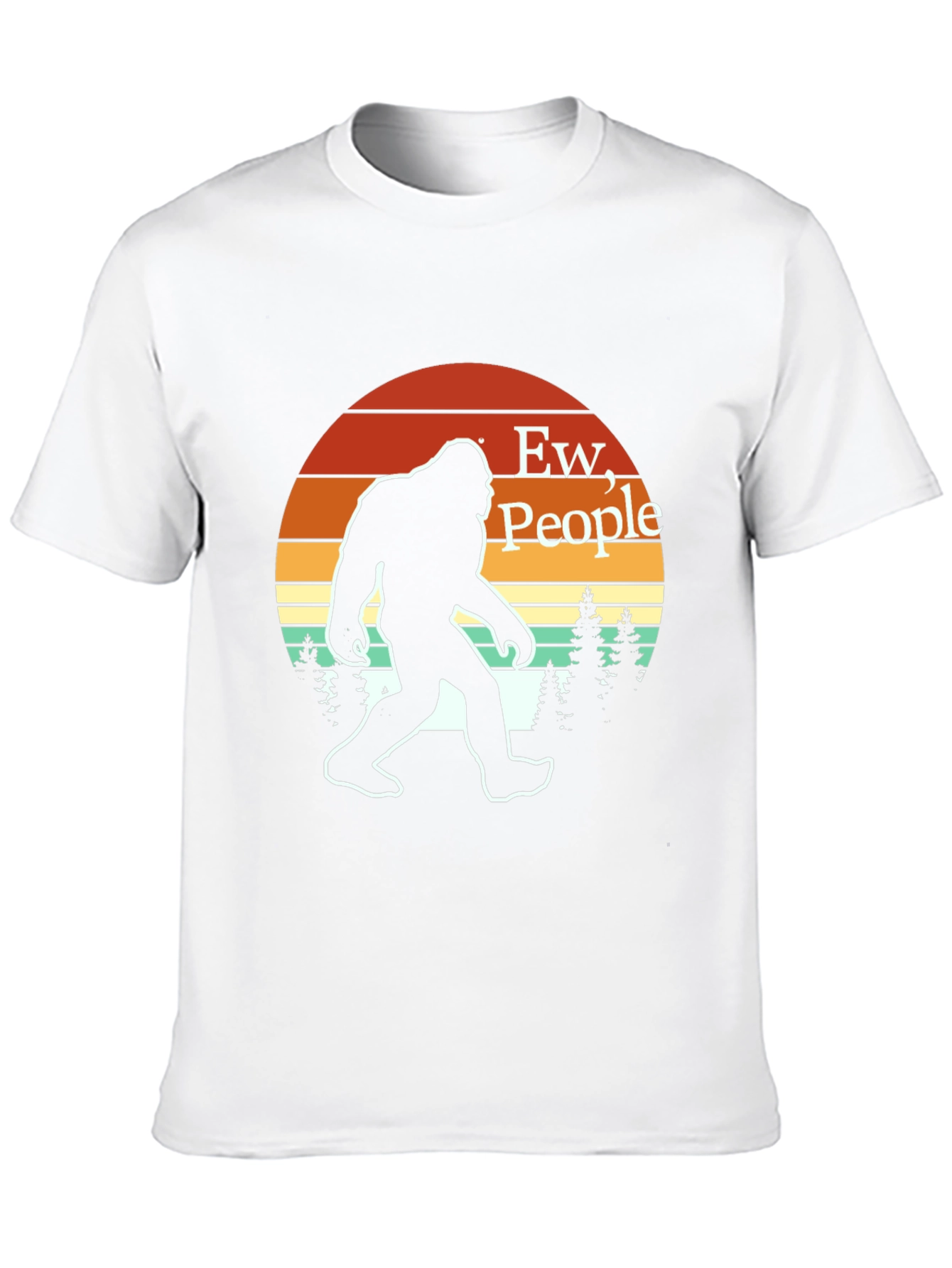 Ew People Bigfoot T-Shirt Retro Sasquatch Tee