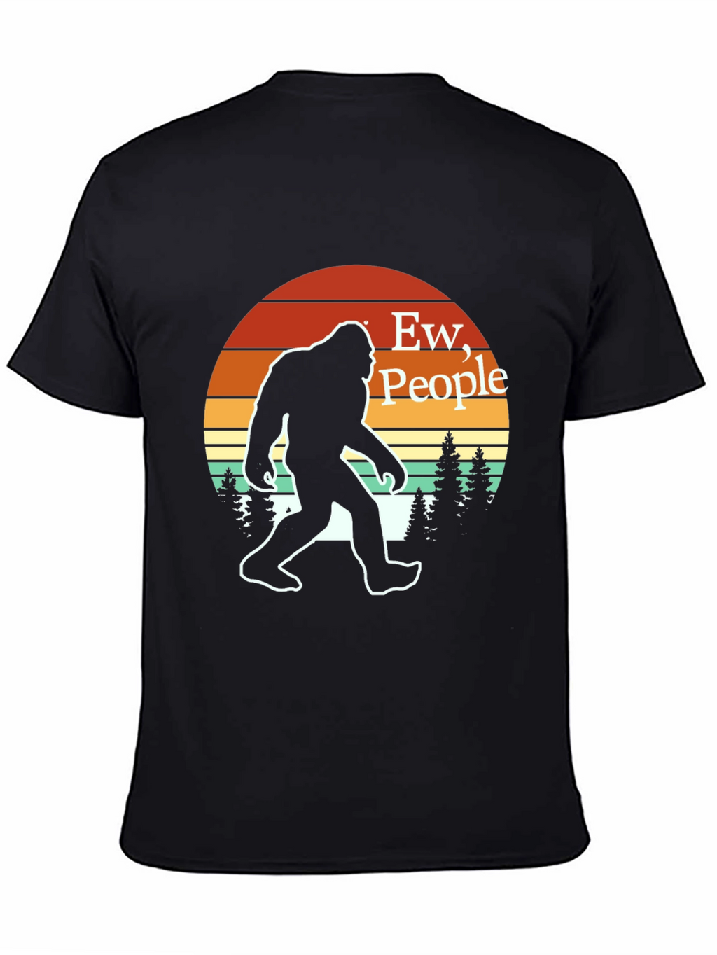 Ew People Bigfoot T-Shirt Retro Sasquatch Tee